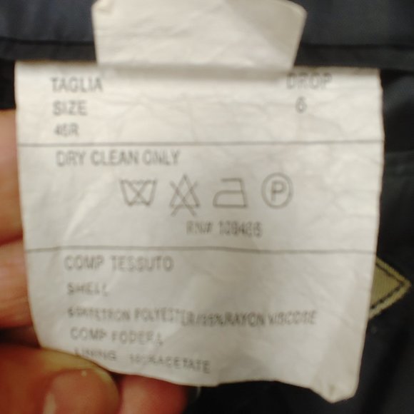 DARK BLUE 2 PC SUIT BY ABITOVERO SIZE 40R - Picture 8 of 12